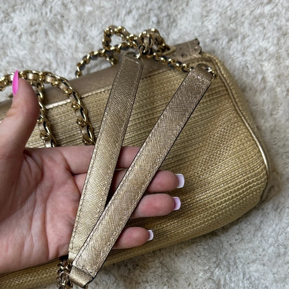 NWOT Michael Kors Gold and Tan Shoulder Bag